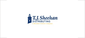 A t. J. Sheehan distributing company logo