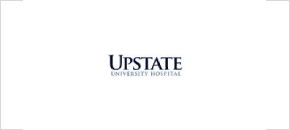 A logo of upstate university hospital