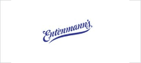 Entenmann 's logo with a blue background