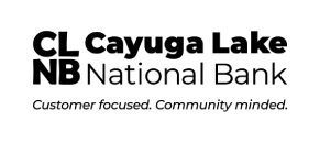 A black and white logo of the national bank.